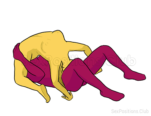 Posición sexual #109 - Puerta de Oro. (posición sexual 69, sexo oral, mujer encima). Kamasutra - Imágenes, fotos, ilustraciones