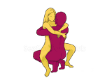 Posición sexual #191 - Liana. (cara a cara, sentada, mujer encima). Kamasutra - Imágenes, fotos, ilustraciones