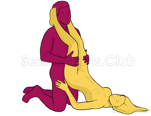 Posición sexual #219 - Caramelo. (de rodillas, ángulo recto). Kamasutra - Imágenes, fotos, ilustraciones