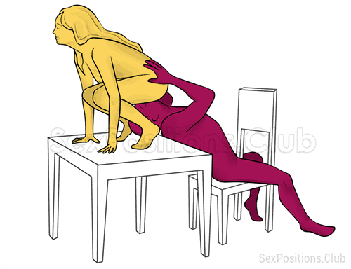 Posición sexual #301 - Alimentador. (sexo oral, cunnilingus, mujer encima). Kamasutra - Imágenes, fotos, ilustraciones