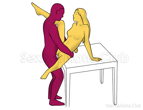 Posición sexual #327 - Baile lento. (cara a cara, de pie). Kamasutra - Imágenes, fotos, ilustraciones
