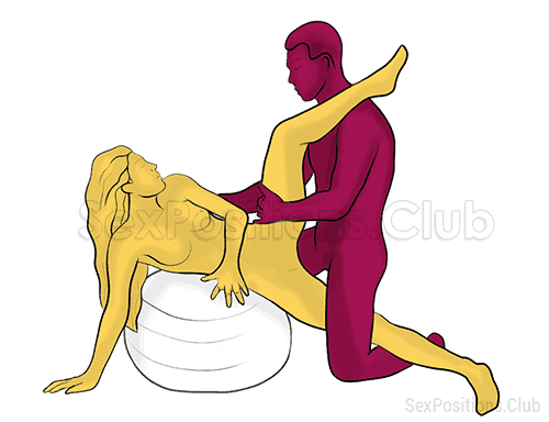 Posición sexual #278 - Fantasía. (sexo anal, por detrás, ángulo recto, de rodillas). Kamasutra - Imágenes, fotos, ilustraciones