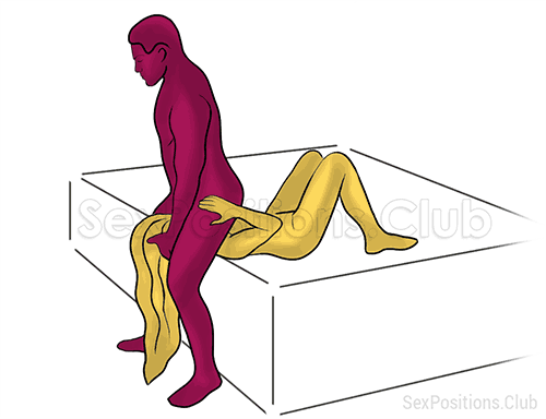 Posición sexual #477 - Bolsa de té. (sexo oral, mamada, de pie). Kamasutra - Imágenes, fotos, ilustraciones