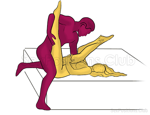 Posición sexual #344 - Recarga. (ángulo recto, de pie). Kamasutra - Imágenes, fotos, ilustraciones