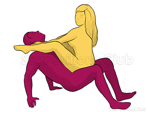 Posição de sexo #195 - Ponte. (vaqueira, cara a cara, mulher em cima). Kamasutra - Imagens, fotos