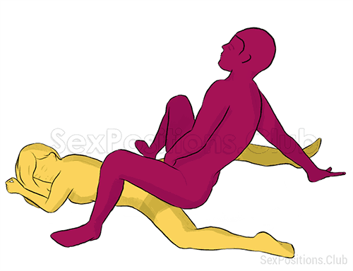 Posição de sexo #201 - Fã. (por trás, homem em cima, entrada traseira). Kamasutra - Imagens, fotos