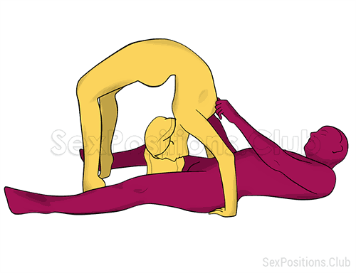 Posição de sexo #473 - Loop. (sexo oral, broche, deitado). Kamasutra - Imagens, fotos