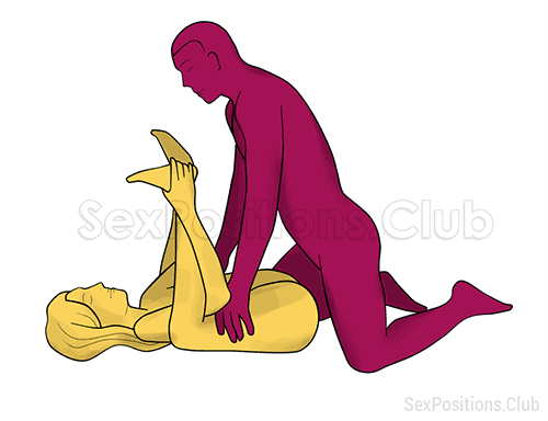 Posição de sexo #302 - Rampa de lançamento íntima. (sexo anal, ângulo reto). Kamasutra - Imagens, fotos