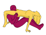 Sex position #50 - Bullfighter. (cunnilingus, standing). Kamasutra - Photo, picture, image