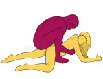 Sex position #179 - Leo. (from behind, man on top, rear entry). Kamasutra - Photo, picture, image