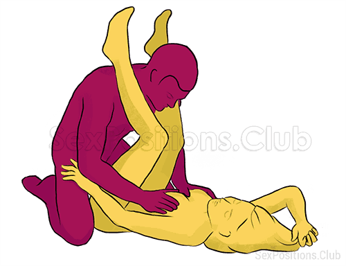 Sex position #199 - Nirvana. (kneeling, right angle). Kamasutra - Photo, picture, image