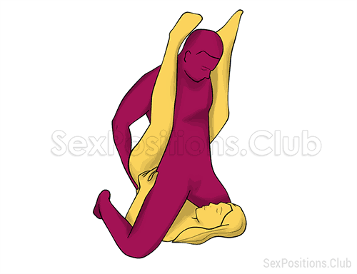 Sex position #347 - Guillotine. (oral sex, blowjob). Kamasutra - Photo, picture, image