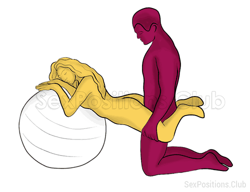 Sex positions on exercise ball.