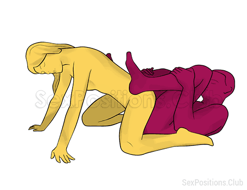 Sex position #459 - Passive doggy. (doggy style, from behind, rear entry). Kamasutra - Photo, picture, image