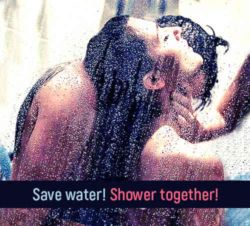 Shower sex. Save water! Shower together!